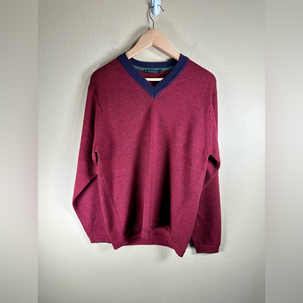 Paul Smith PS Men's V-Neck Sweater. Pure Wool Size: S